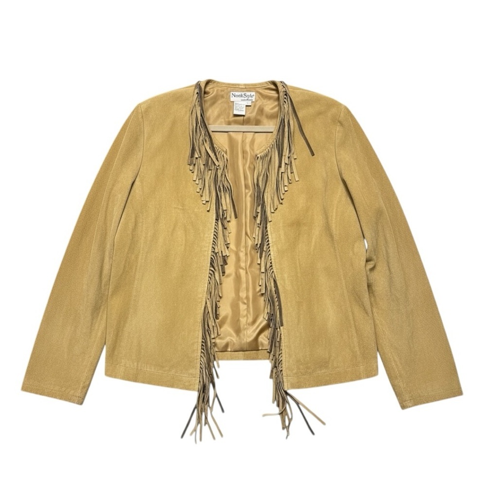 North Style Fringed Suede Jacket